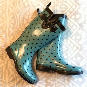Polka Dot Rain Boots